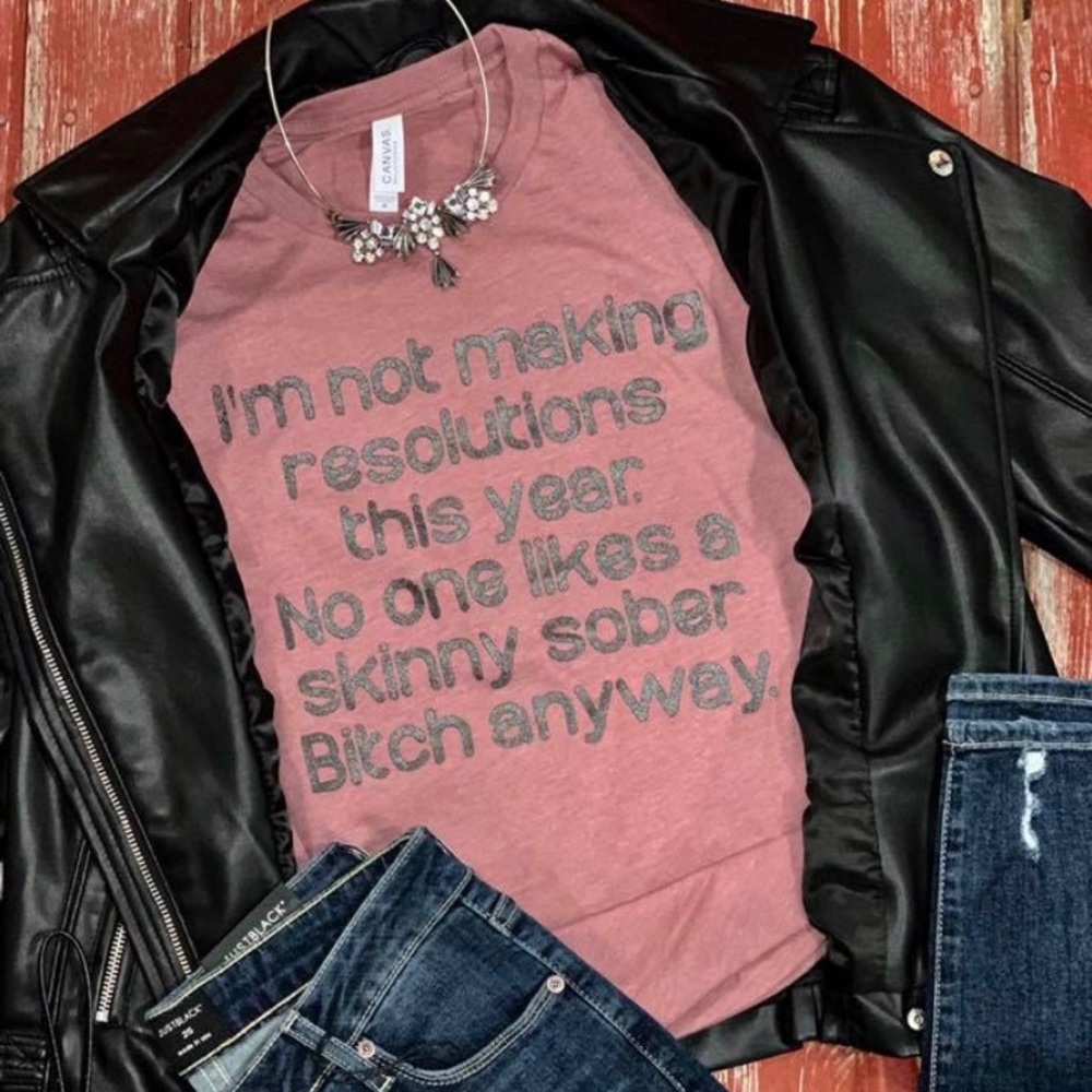 Resolutions tee shirt small